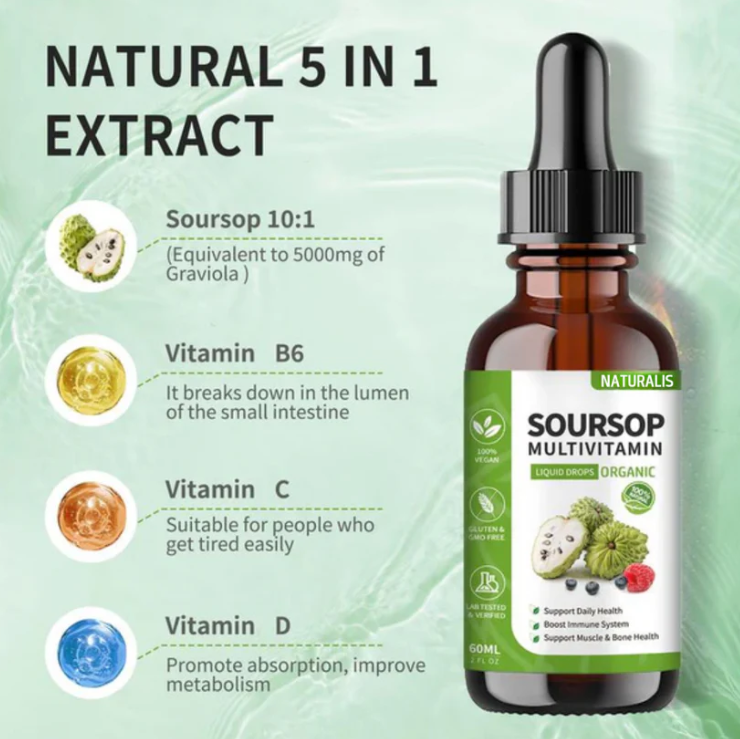 Nuvantis 100% Pure Organic Soursop Extract (2oz)